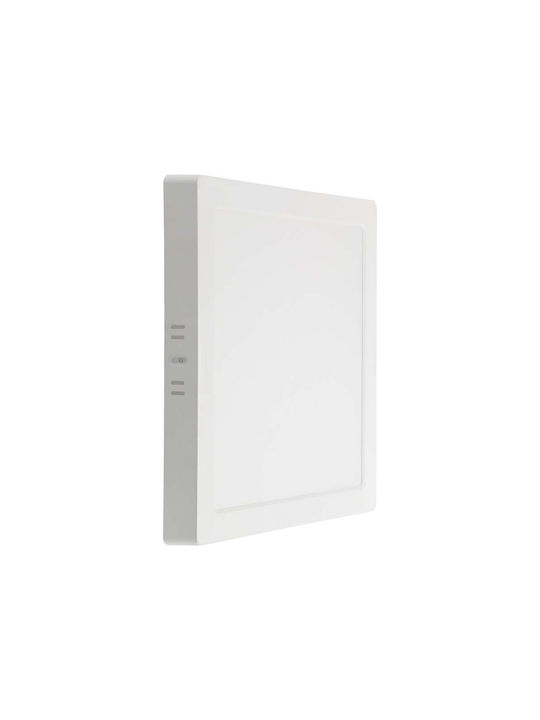 V-TAC Square Metallic Recessed Spot with Integrated LED and Warm White Light White