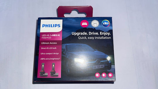 Philips Λάμπες Αυτοκινήτου Ultinon Access LED 6000K Ψυχρό Λευκό 12V 20W 2τμχ