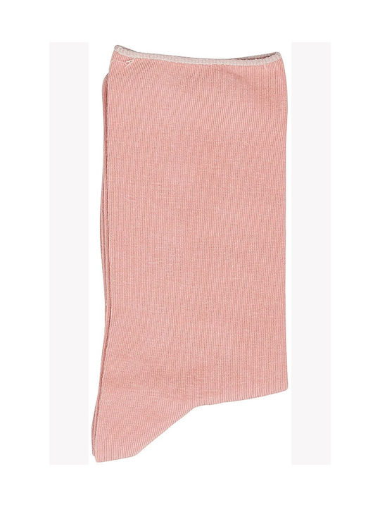 ME-WE Solid Color Socks Pink