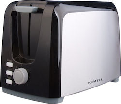 Kumtel Toaster 2 Schlitze 750W Schwarz
