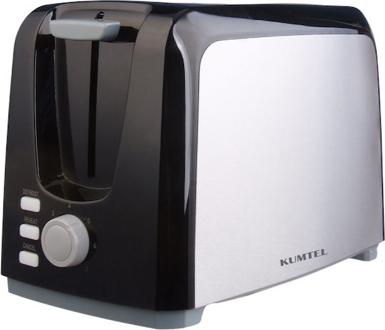 Kumtel Toaster 2 Schlitze 750W Schwarz