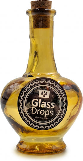 Glass Drops Μπουκάλι Νερού Γυάλινο με Φελλό 250ml