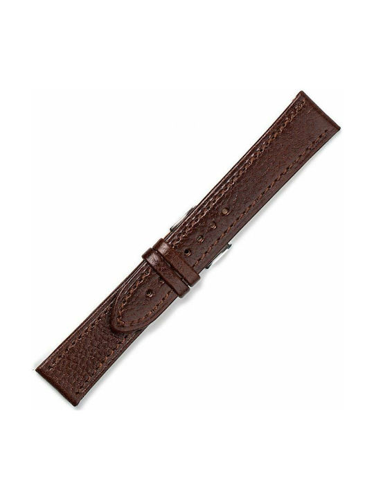 KOSTELO Leather Strap Brown 18mm