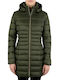 Save The Duck Reese Women's Short Puffer Jacket for Winter Khaki