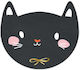 Kitten Napkins Black for Halloween Party 15x13cm 20pcs