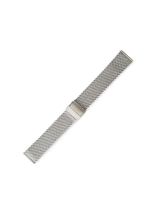 KOSTELO Metallic-Armband Silber 24mm