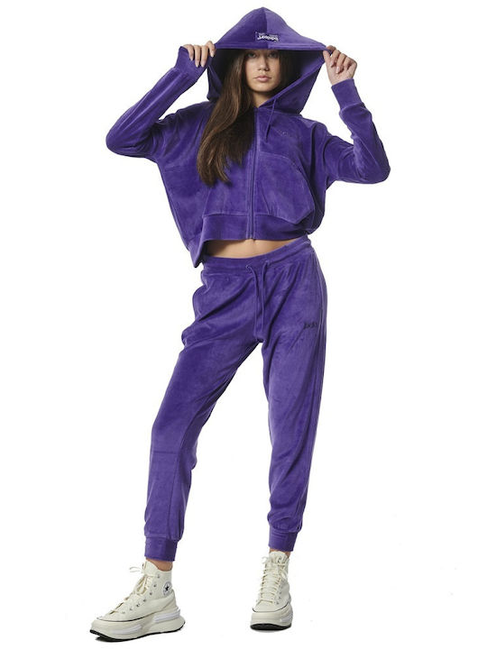 Body Action Women's Jogger Sweatpants Purple Ve...