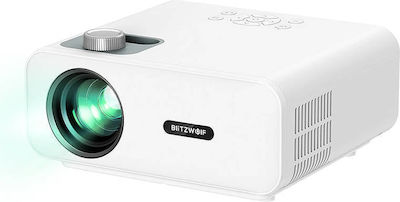 BlitzWolf BW-V5 Projector Full HD Λάμπας LED με Ενσωματωμένα Ηχεία Λευκός