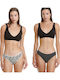 Bamboo Women's Slip 2Pack Black