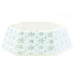 Christmas Tree Skirt Fabric ''Snowflakes'' White M61xP24xH76.2cm.