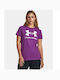 Under Armour Live Sportstyle Women's Athletic T-shirt Lilacc