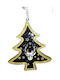 Hängendes Ornament Baum Hölzern Schwarz 8.5x9cm