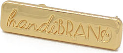 Handibrand Label for Knitted Bag Gold