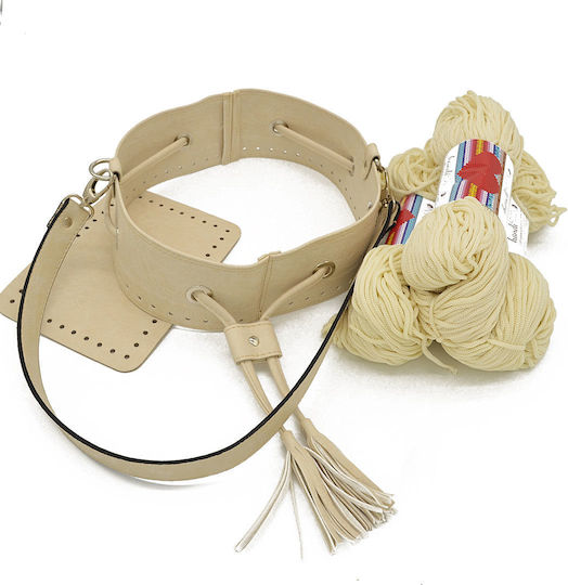 Handibrand Bottom for Knitted Bag Ecru