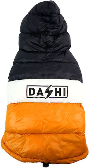 Dashi Orange Waterproof Dog Coat XLarge with 44cm Back Length