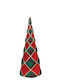 Weihnachtsdekoration Baum Kegel 22cm Rot