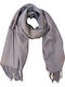 Damen Seiden Schal Gray