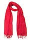 Women's Silk Scarf Red