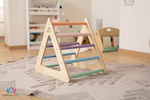 Matzik Mav Mini Pikler Triangle/Τρίγωνο Αναρρίχησης Χρώμα Παστέλ made of Wood 60x50x57cm. Brown