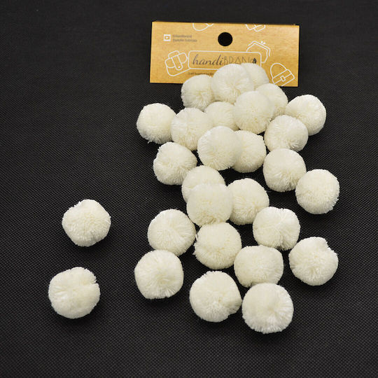 Handibrand Pom Pom de Artizanat Ecru
