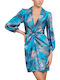 Mini Evening Shirt Dress Wrap