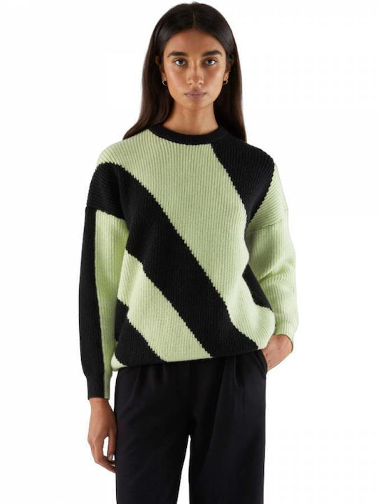 Compania Fantastica Damen Langarm Pullover Grün