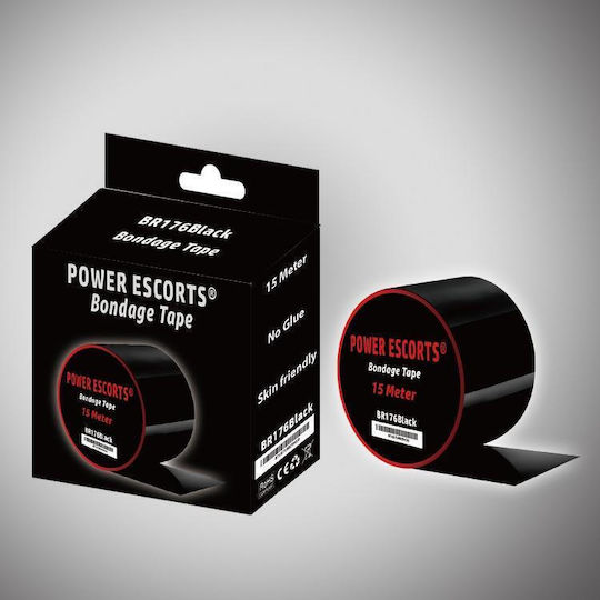 Power Escorts Ταινία Δεσίματος σε Μαύρο Χρώμα