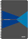 Leitz Notizbuch 90 Blätter A5 Quadrat Blau