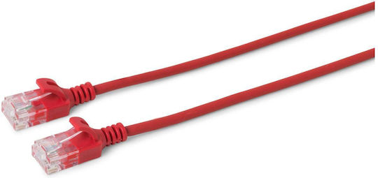 Microconnect U/UTP Cat.6a (Gigabit) Καλώδιο Δικτύου Ethernet 0.5m Κόκκινο