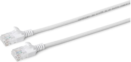 Microconnect U/UTP Cat.6a (Gigabit) Καλώδιο Δικτύου Ethernet 0.5m Λευκό