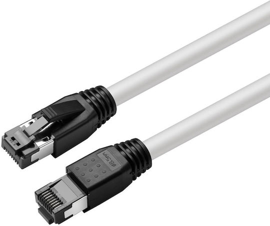 Microconnect S/FTP Кат.8.1 Мрежов Кабел Ethernet 0.25м Бял