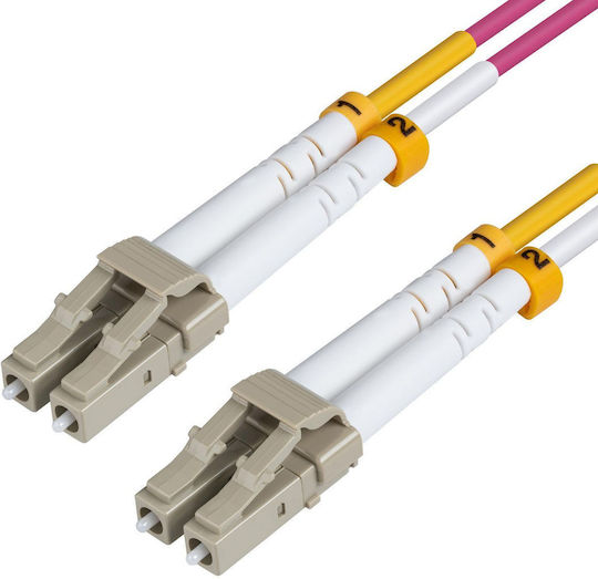 Microconnect Optisches Faser Kabel LC/UPC-LC/UPC 20m Lila