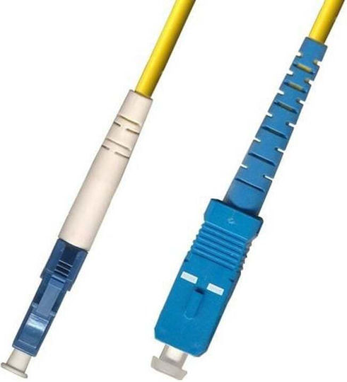 Microconnect Optische Faser Ethernet-Netzwerkkabel 1m Gelb 1Stück