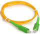 Microconnect Καλώδιο Οπτικής Ίνας SC/APC-SC/APC 15m Κίτρινο