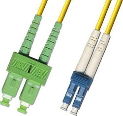 Microconnect FIB8410005 Fibră Optică SC/APC-LC/UPC 0.5m Galbenă