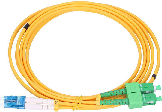 Extralink Extralink Optisches Faser Kabel SC/APC-LC/UPC 20m Mehrfarbig