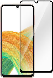 eSTUFF Full Face Tempered Glass Μαύρο (Galaxy A33)