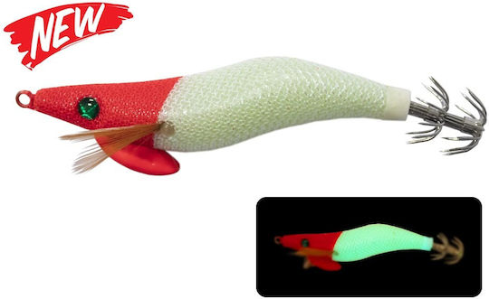 Oceanic Egido X-Farbe #3.0 Künstliche Köder Tintenfisch-Jigs Leuchtend No3 Rothaarig