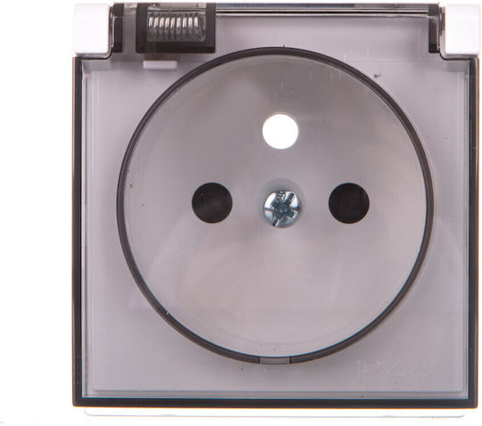 Kontakt-Simon Single Walled Power Socket Waterproof Transparent