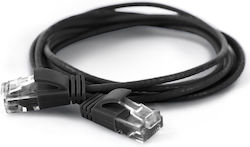 Wantec 7322 U/UTP Cat.6a Καλώδιο Ethernet 25m Μαύρο