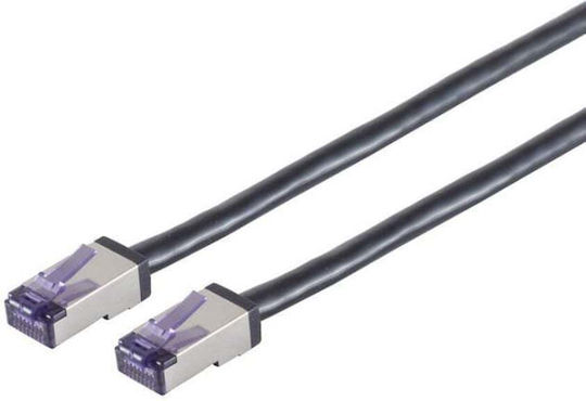 Lanview S/FTP Kat.6a Ethernet-Netzwerkkabel 1m Schwarz 1Stück