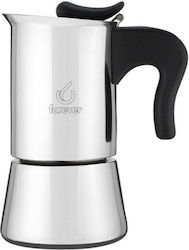 Forever Moka Miss Splendy Кафеварка За Еспресо 4 Чаши Inox Сребрист