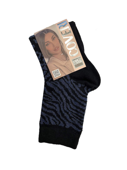 Enrico Coveri Damen Socken Schwarz 1Pack