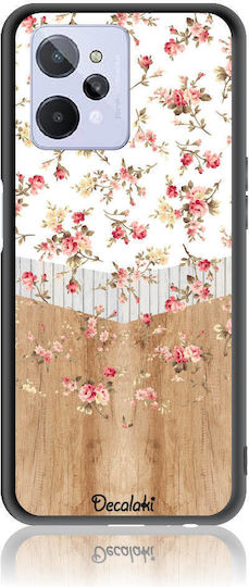 Wood Floral Back Cover Silicone Multicolour (Nokia C31Realme C31)