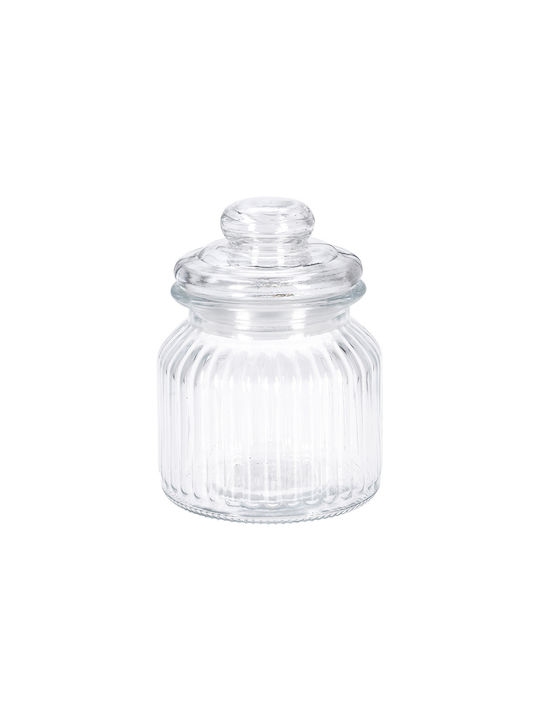 Excellent Houseware Glass General Use Vase with Lid 500ml