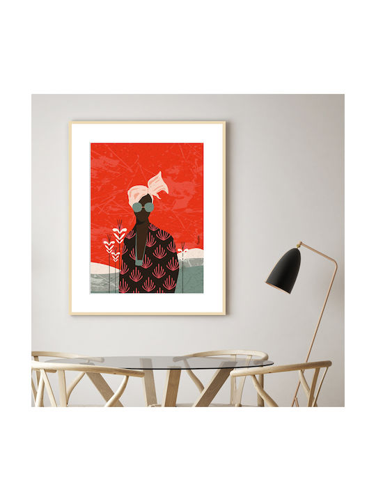 Melanin Afro Beauty Κάδρο Χάρτινο 20x30cm