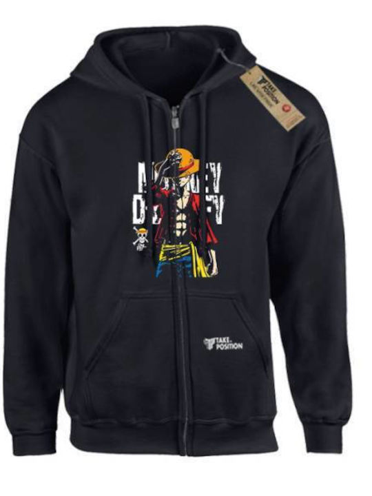 Takeposition Z-cool Monkey D.luffy Hooded Jacket One Piece Black