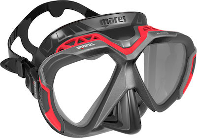 Mares Diving Mask Silicone Χ-wire Black/Red