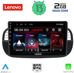Lenovo Sistem Audio Auto pentru Fiat 500 2007-2015 (Bluetooth/USB/WiFi/GPS/Apple-Carplay/Android-Auto) cu Ecran Tactil 9"
