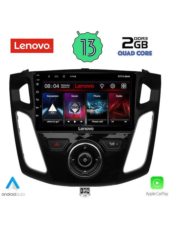 Lenovo Ηχοσύστημα Αυτοκινήτου για Ford Focus 2011-2018 (Bluetooth/USB/WiFi/GPS/Apple-Carplay/Android-Auto) με Οθόνη Αφής 9"